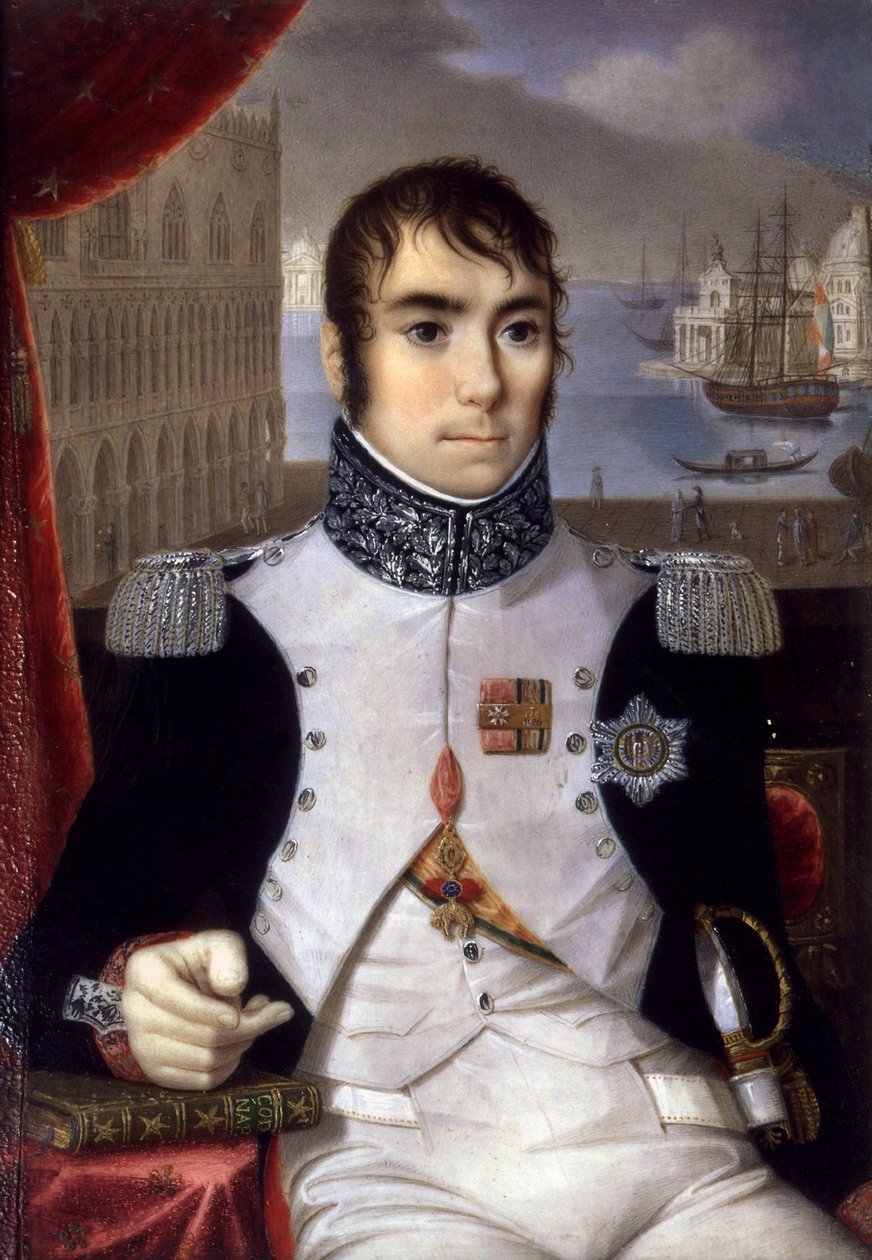 Italian varakuninkaan Eugene de Beauharnais (1781-1824) muotokuva vuonna 1805 tekijältä Giovanni Battista Gigola