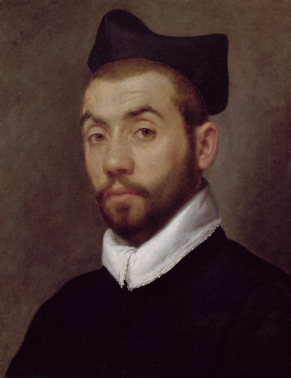 Miehen muotokuva, jonka oletetaan olevan Clement Marot (n. 1495-1544) tekijältä Giovanni Battista Moroni