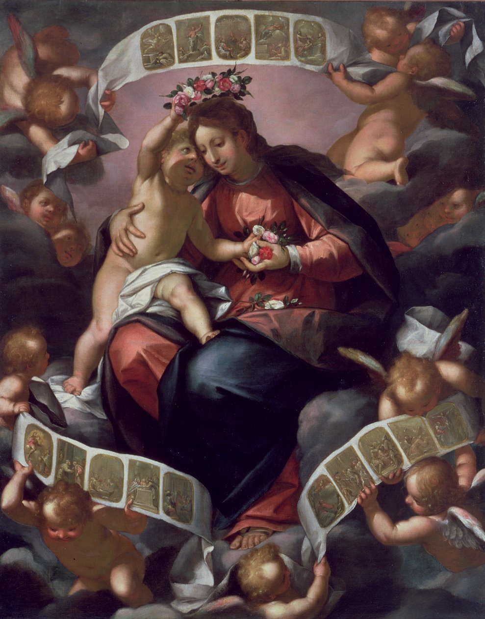 Ruusukon Madonna tekijältä Giovanni Battista Paggi