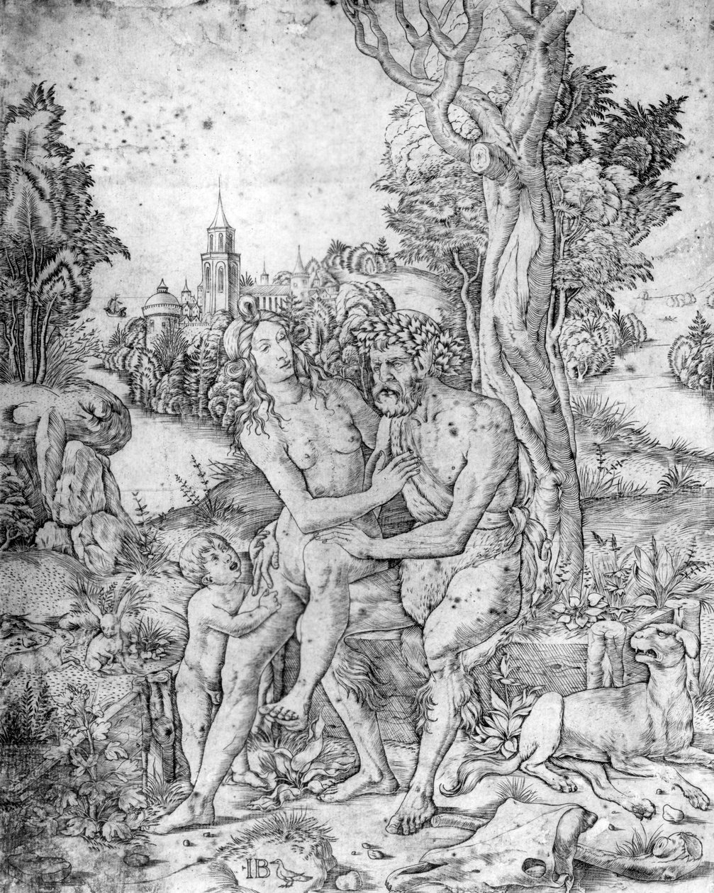 Faunien perhe, n. 1510 tekijältä Giovanni Battista Palumba