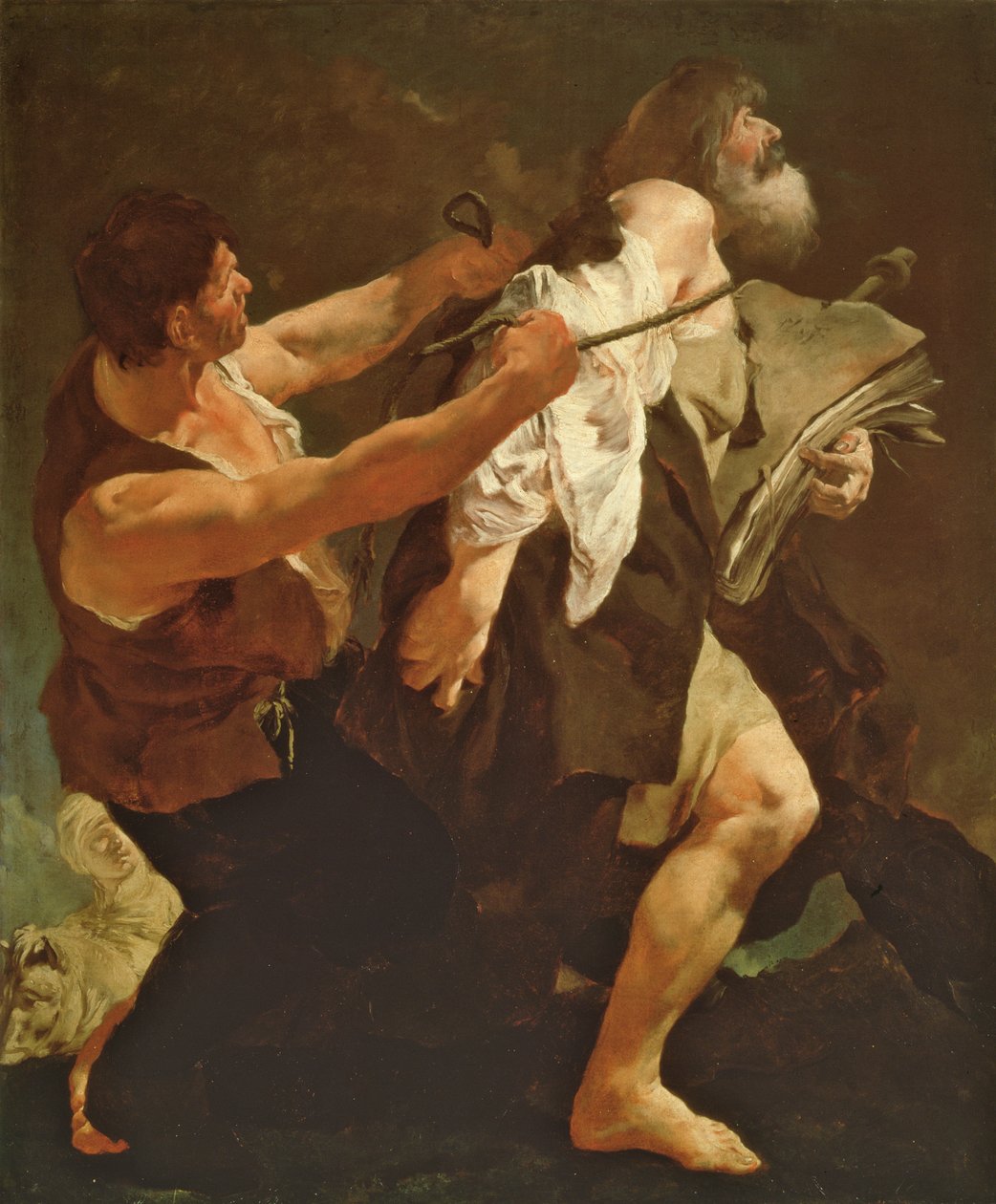 Pyhä Jaakob johti marttyyrikuolemaan, n. 1722–1723 tekijältä Giovanni Battista Piazzetta
