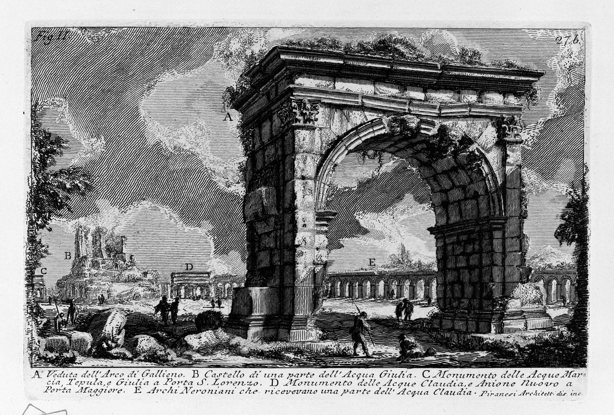 Gallienusin kaari tekijältä Giovanni Battista Piranesi