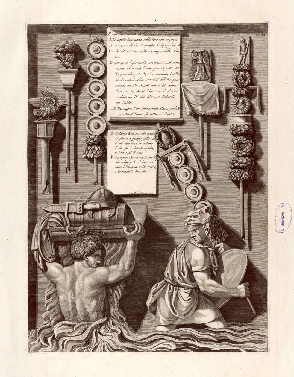 Bassirilievi cavati dalla Colonna Trajana tekijältä Giovanni Battista Piranesi