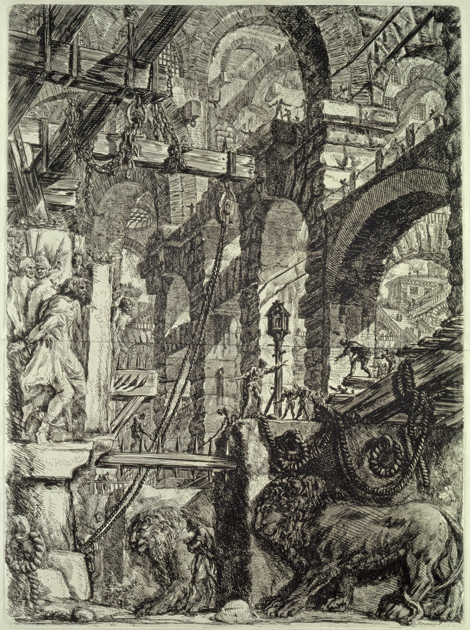Carceri (vankila) V, 1760 tekijältä Giovanni Battista Piranesi