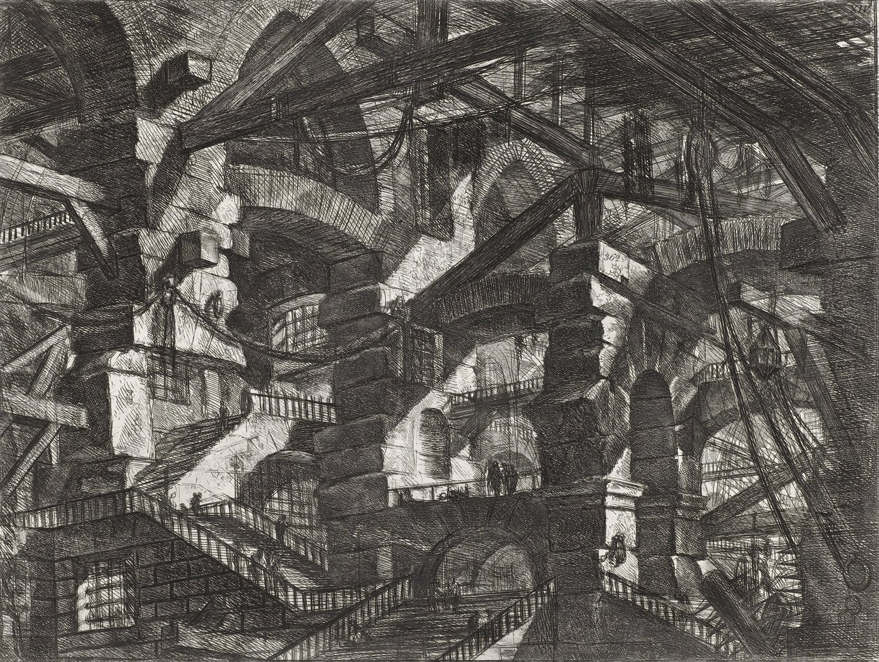 Carceri -sarja, levy XIV tekijältä Giovanni Battista Piranesi