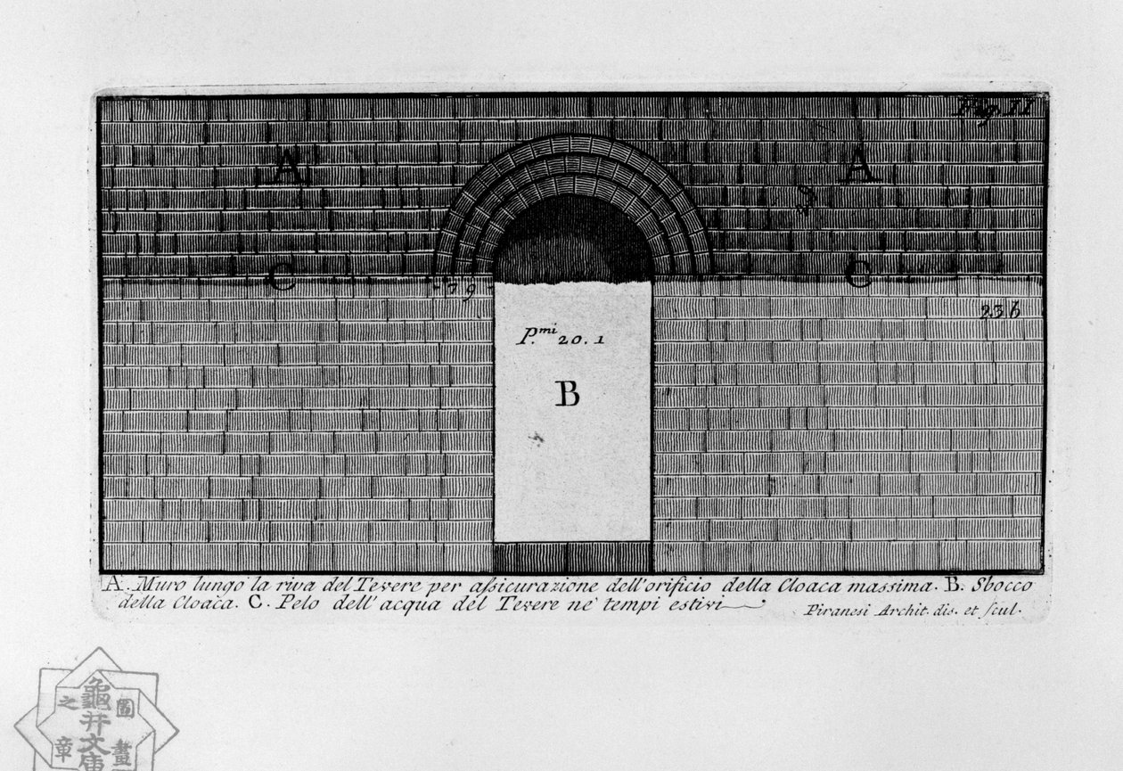 Cloaca Maxima tekijältä Giovanni Battista Piranesi