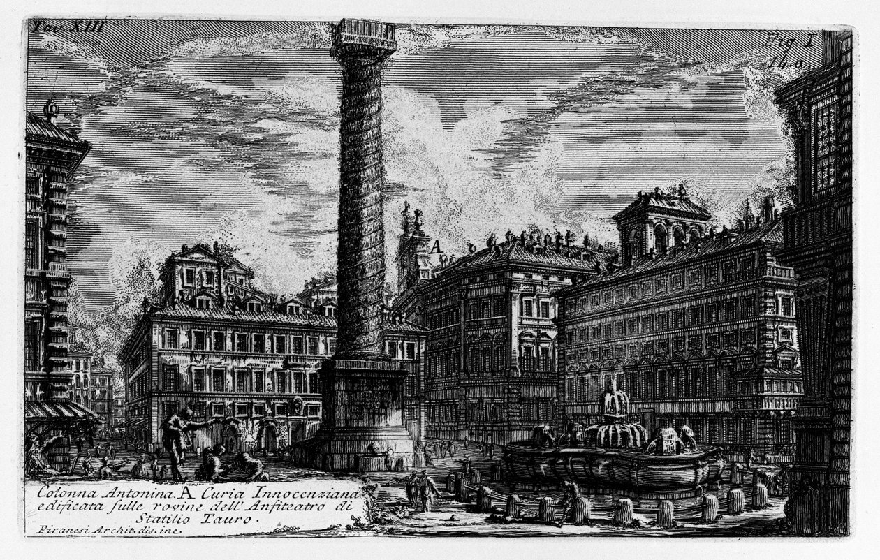 Colonna Antonina tekijältä Giovanni Battista Piranesi