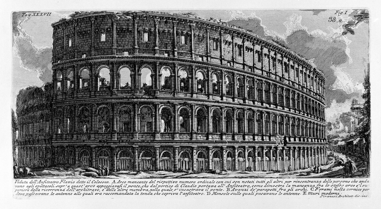 Colosseum tekijältä Giovanni Battista Piranesi