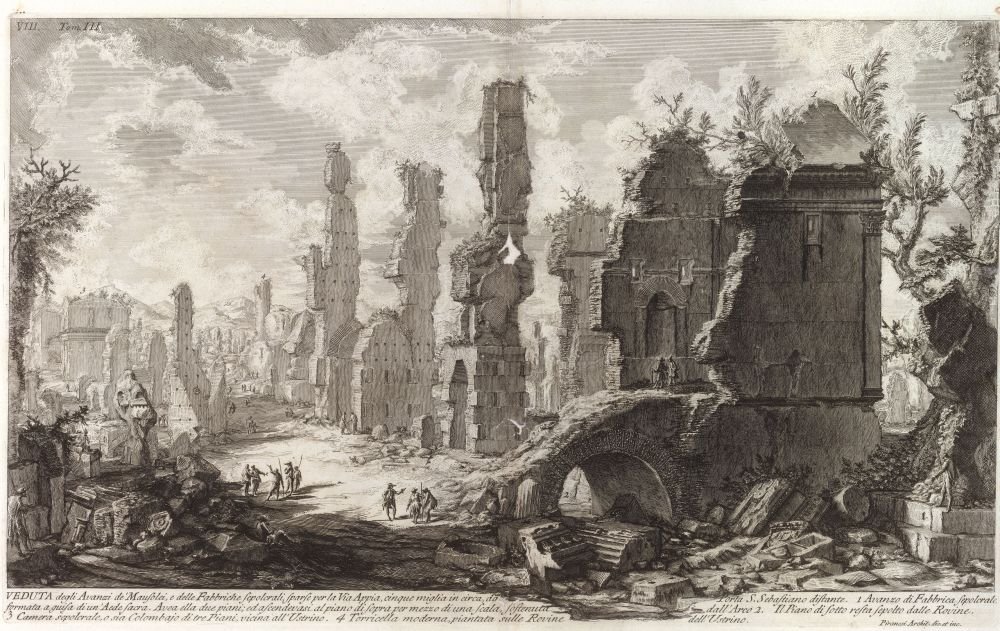 Le Antichita romane, tome III, [toinen etukuva] tekijältä Giovanni Battista Piranesi
