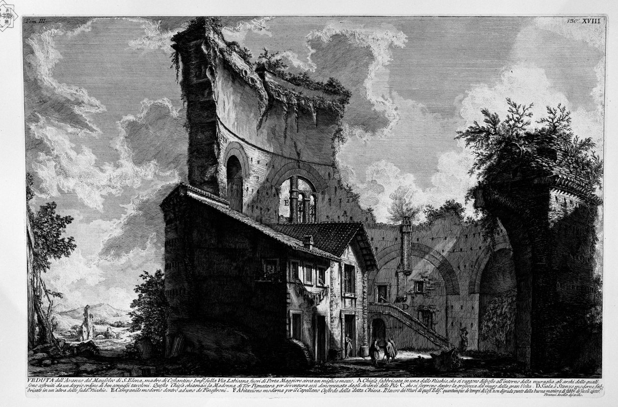 Helenan mausoleumi tekijältä Giovanni Battista Piranesi