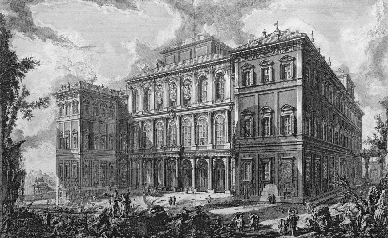 Palazzo Barberini Quirinalessa, Roomassa tekijältä Giovanni Battista Piranesi