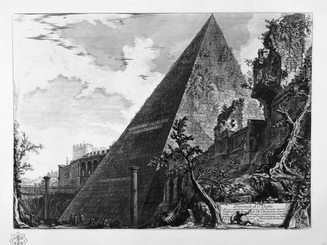 C. Cestiuksen pyramidi tekijältä Giovanni Battista Piranesi