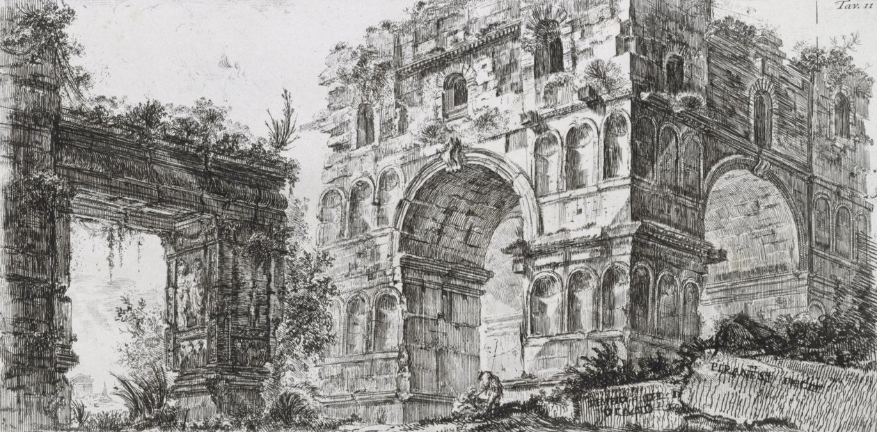 Dianan temppeli tekijältä Giovanni Battista Piranesi