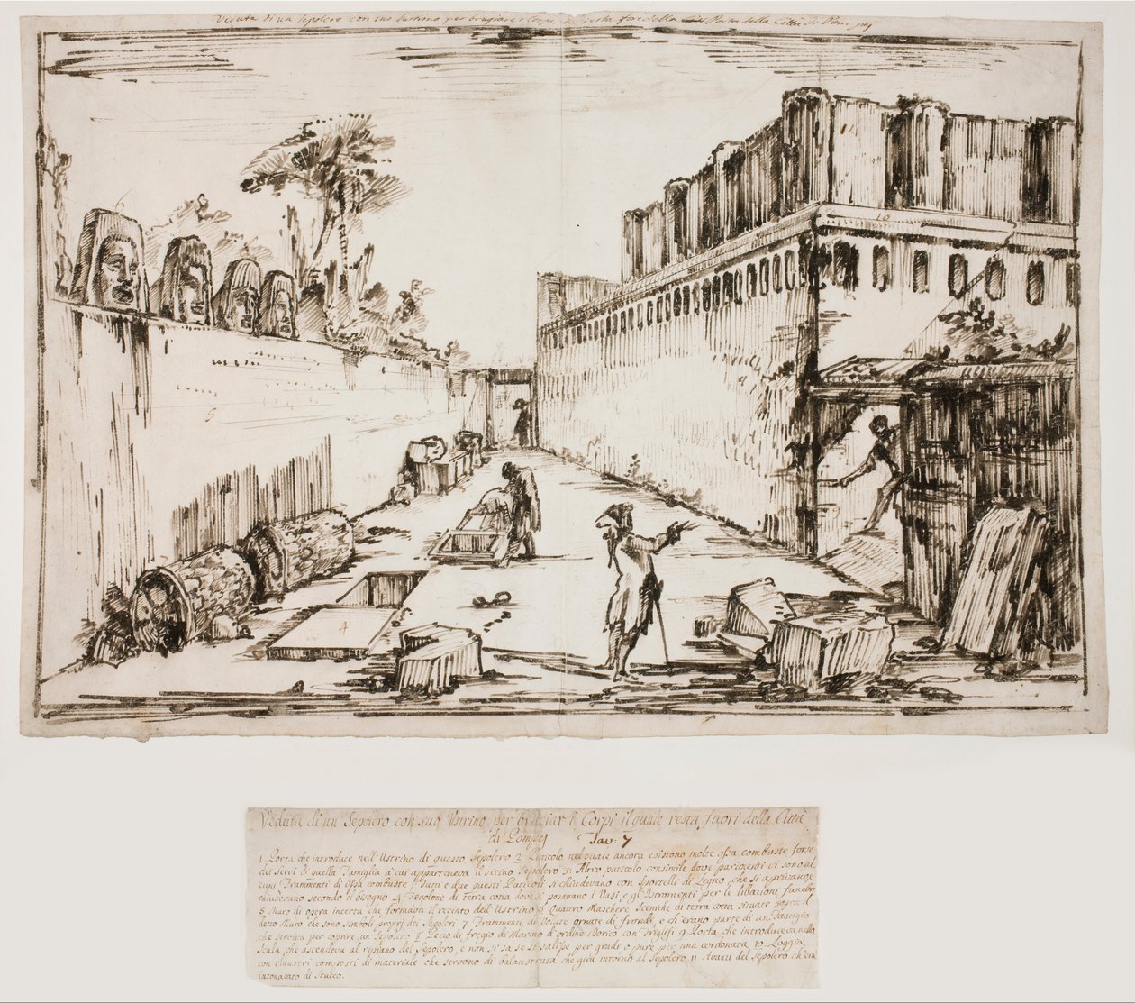 Istacidin hauta, Pompeji tekijältä Giovanni Battista Piranesi