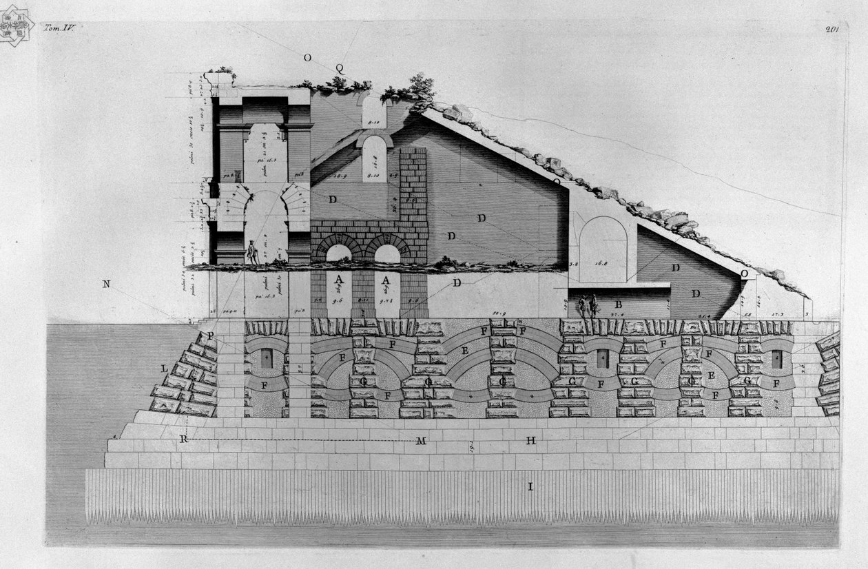 Marcelluksen teatteri tekijältä Giovanni Battista Piranesi