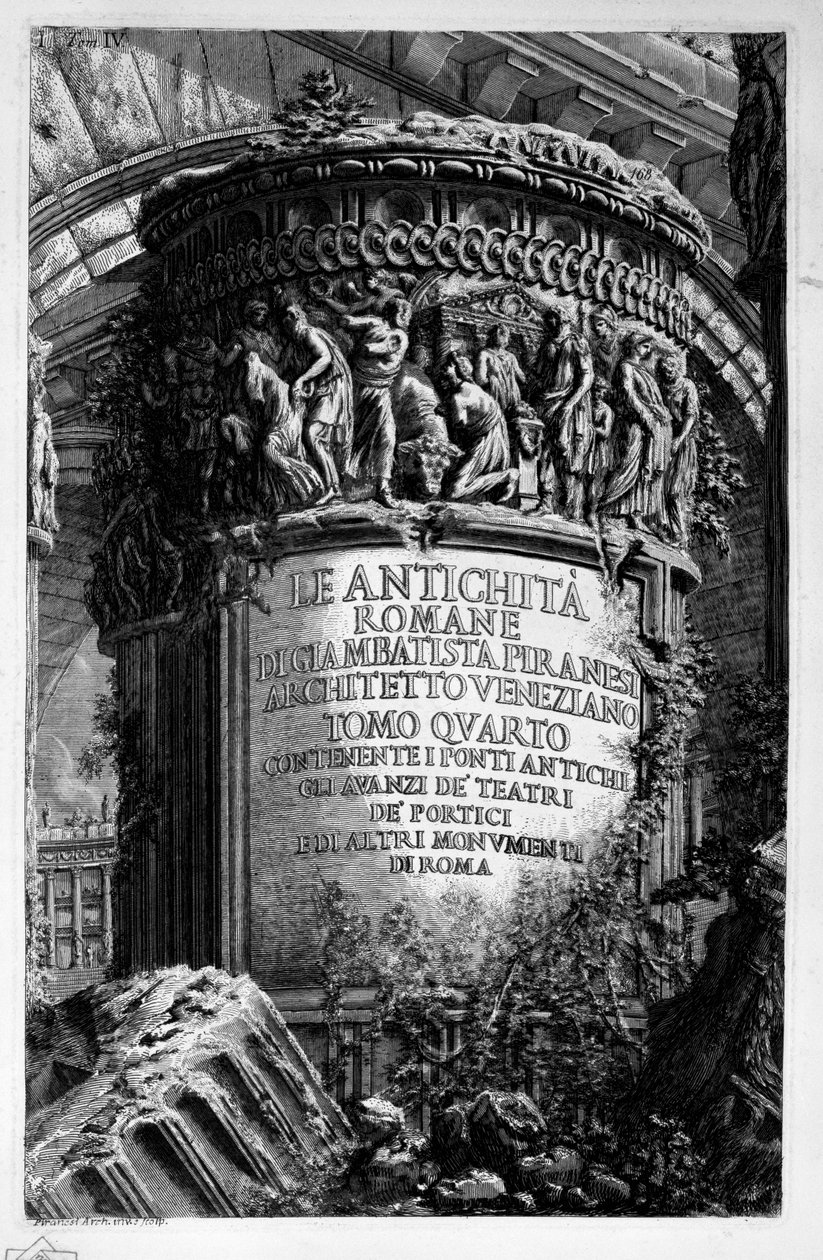 Otsikkosivu vol. 4 tekijältä Giovanni Battista Piranesi