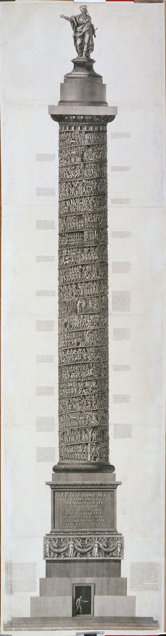 Trajanuksen pylväs tekijältä Giovanni Battista Piranesi
