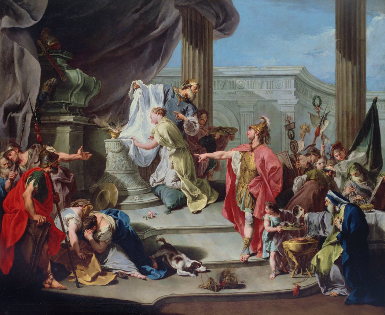 Polyksenan uhri, 1737 tekijältä Giovanni Battista Pittoni