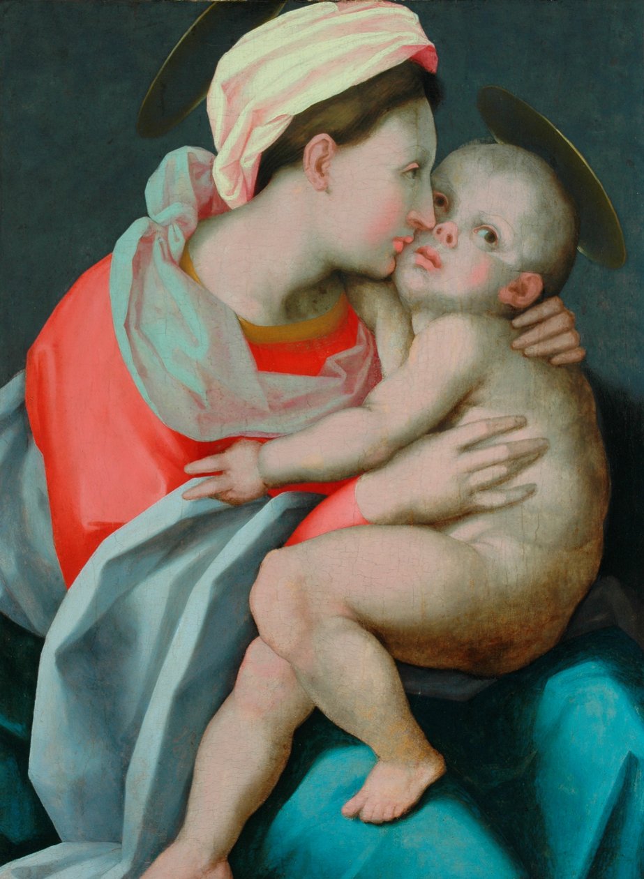 Madonna ja lapsi tekijältä Giovanni Battista Rosso Fiorentino