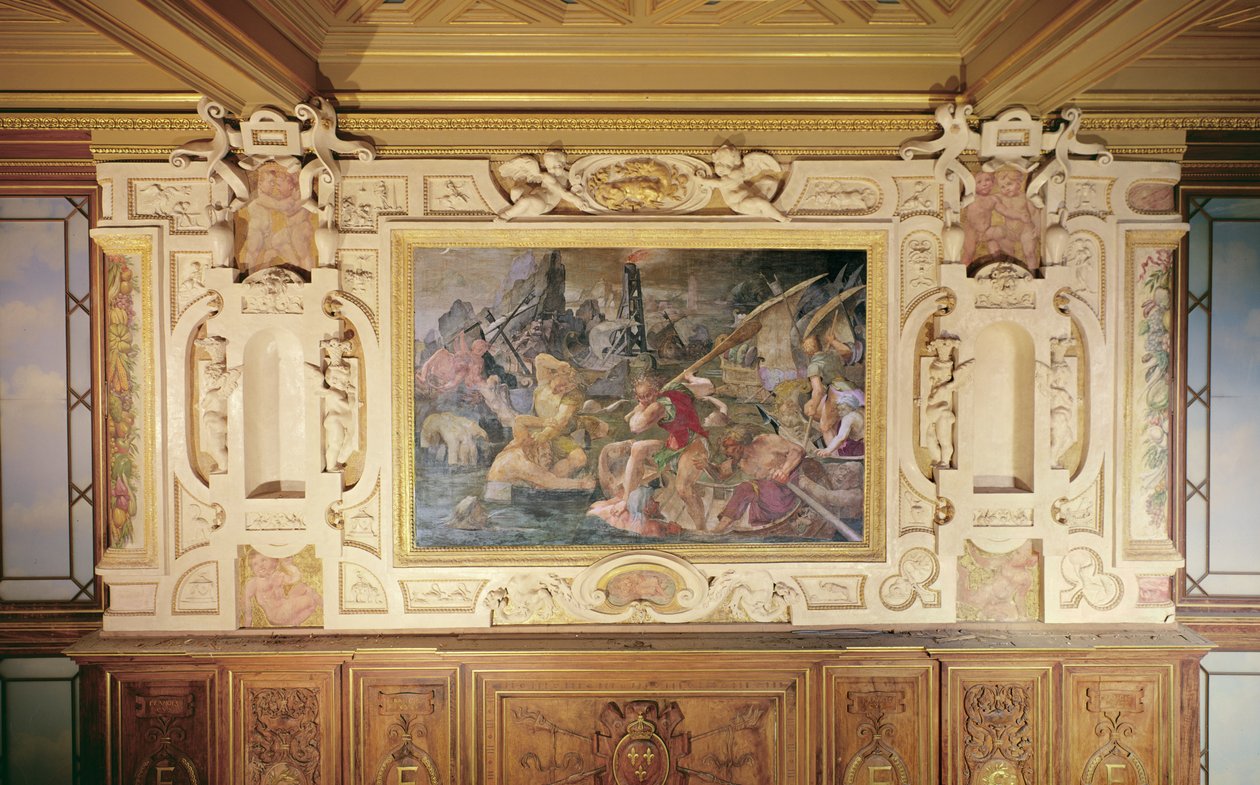 Naupliuksen kosto, 1535-40 (katso myös 695080) tekijältä Giovanni Battista Rosso Fiorentino
