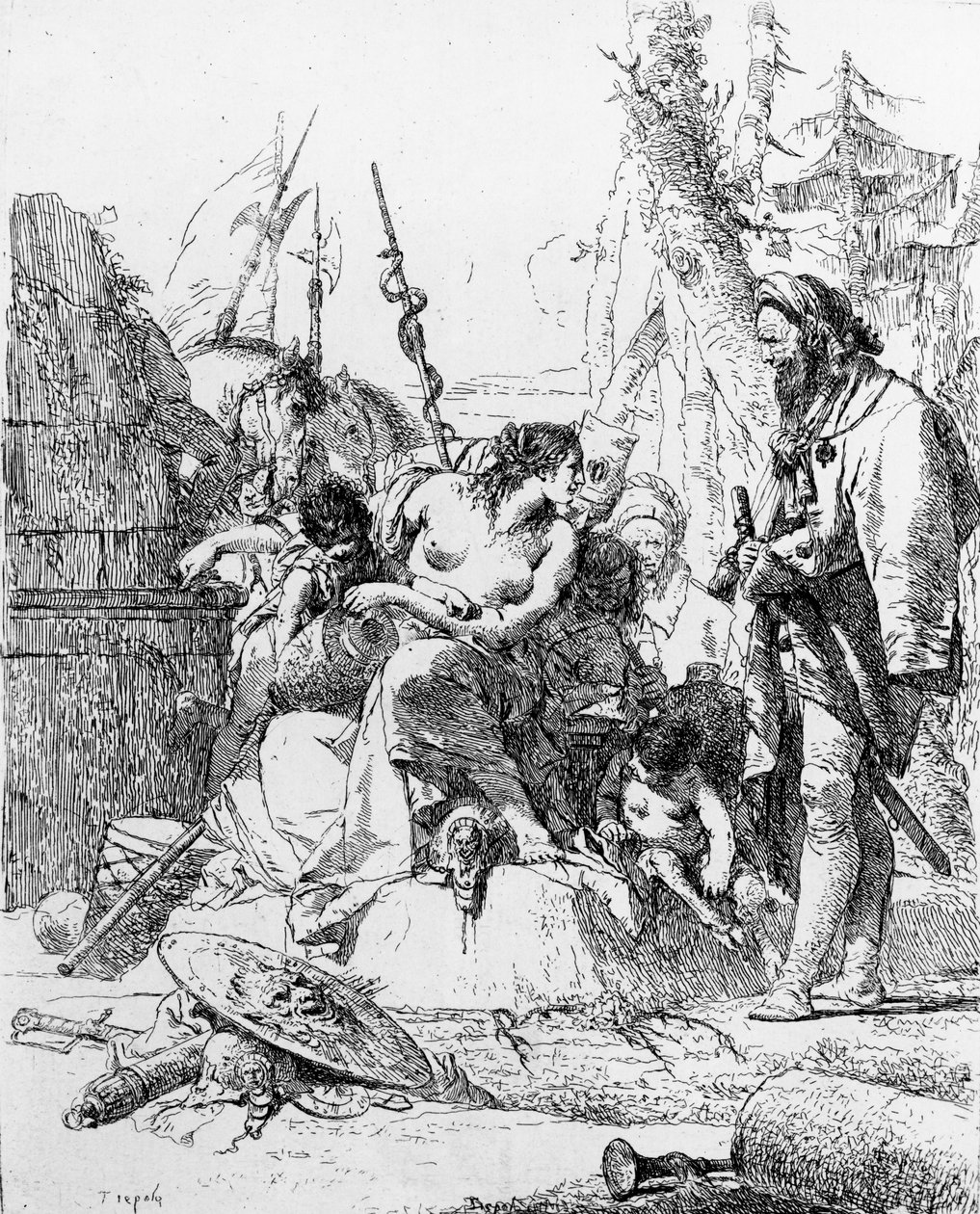 Capriccio sarjasta "Scherzi de Fantasia", 1745 tekijältä Giovanni Battista Tiepolo