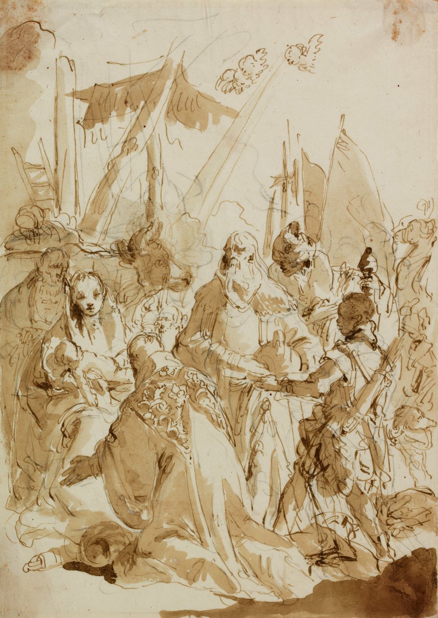 Maagien palvonta tekijältä Giovanni Battista Tiepolo