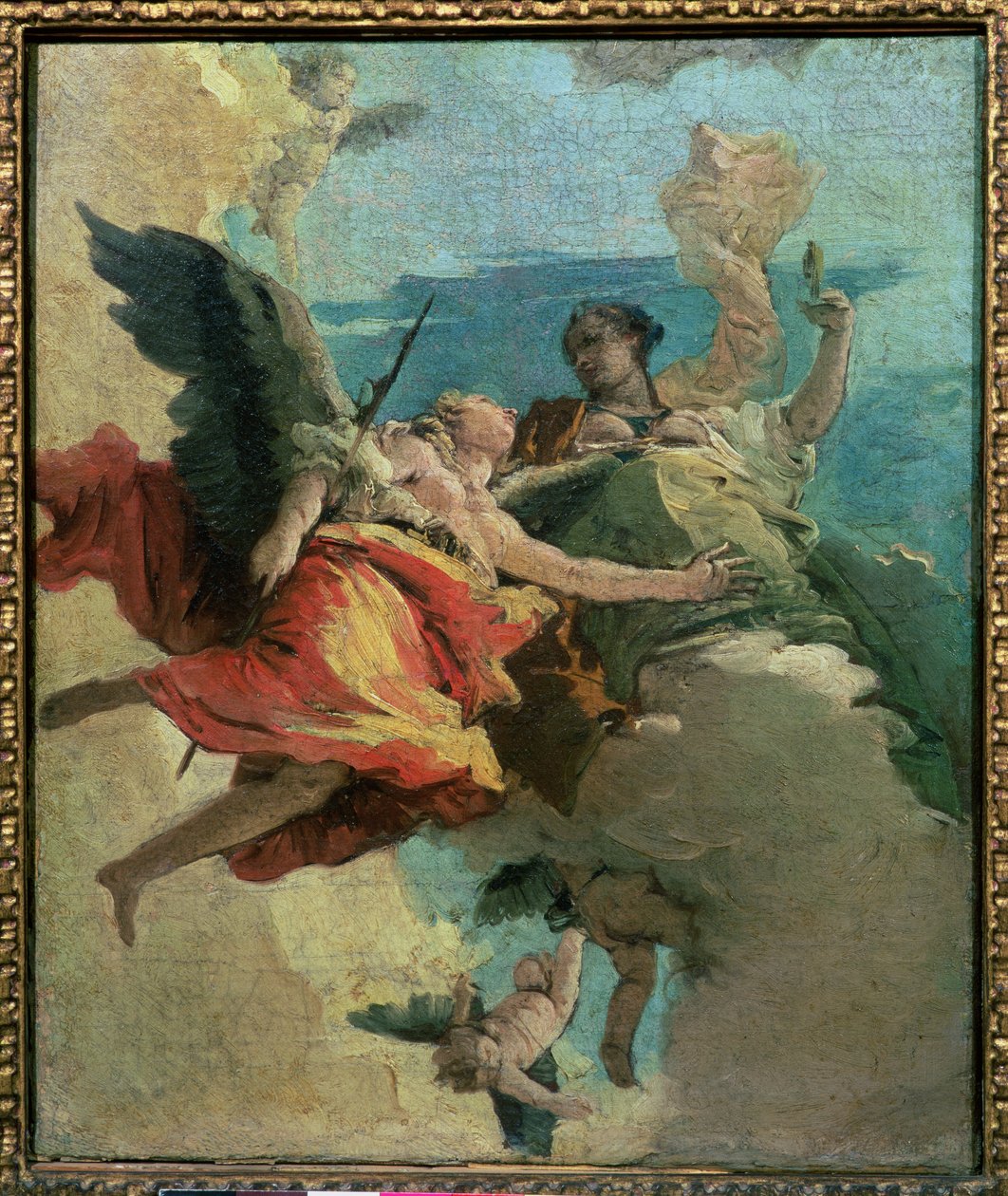 Allegorinen kohtaus tekijältä Giovanni Battista Tiepolo