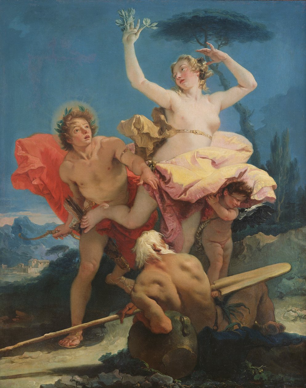 Apollo ja Daphne, n. 1743-1744 tekijältä Giovanni Battista Tiepolo