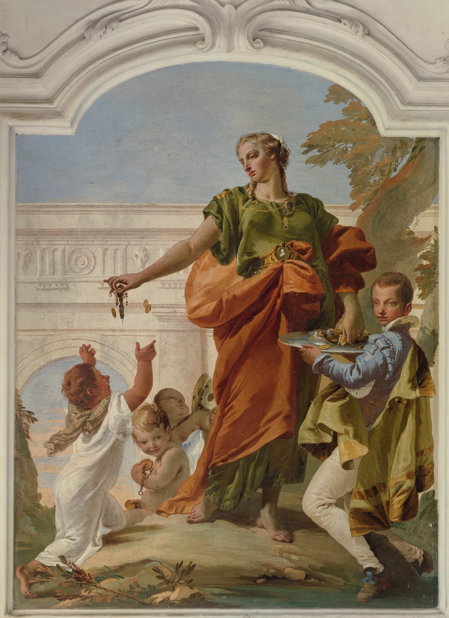 Hyväntekeväisyysalmuja tekijältä Giovanni Battista Tiepolo