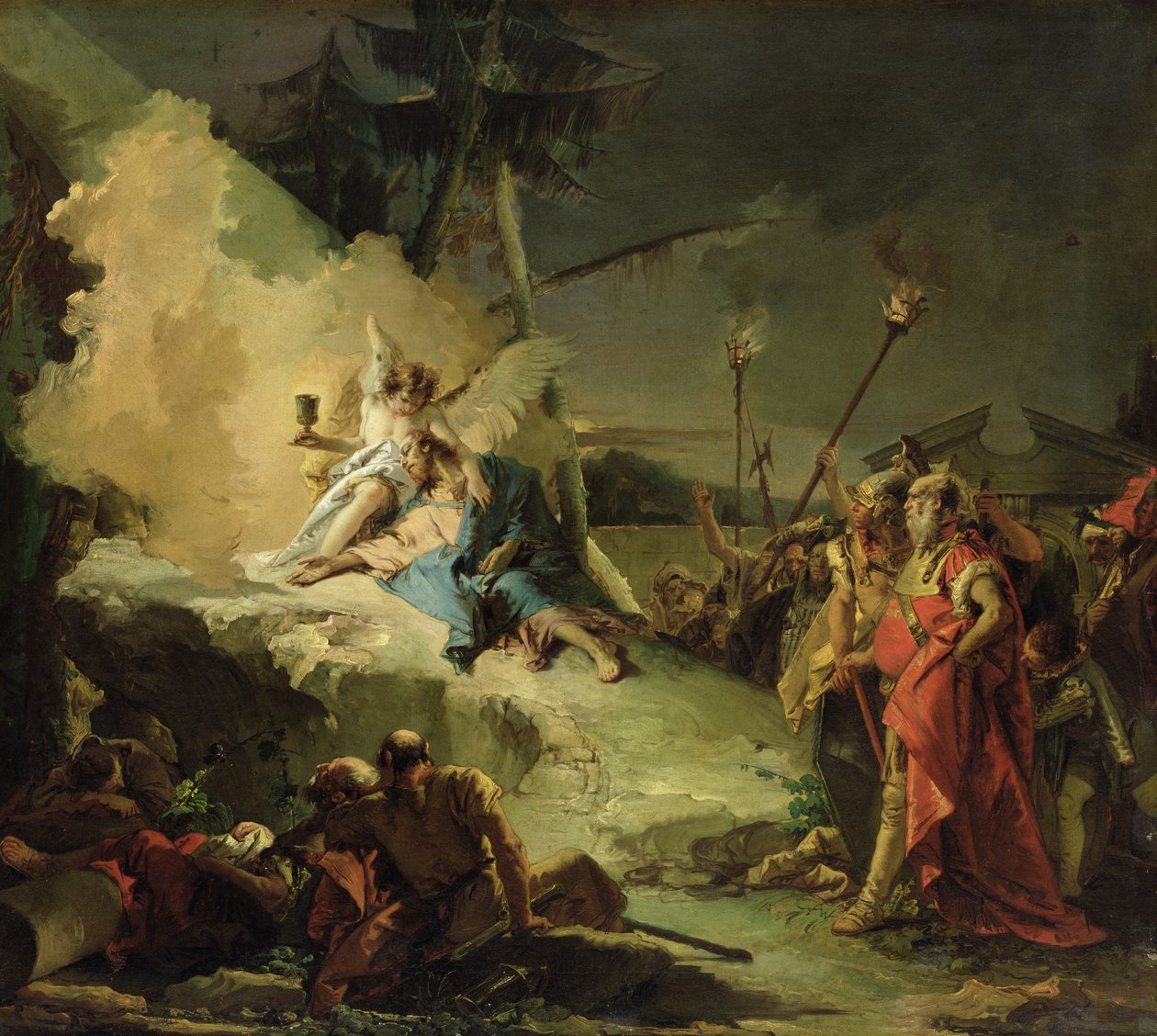 Kristus Getsemanen puutarhassa tekijältä Giovanni Battista Tiepolo