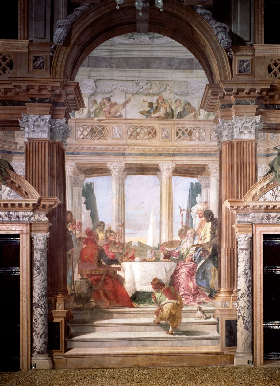 Kleopatran juhlat, 1747-50 (katso yksityiskohdat numerosta 176768) tekijältä Giovanni Battista Tiepolo
