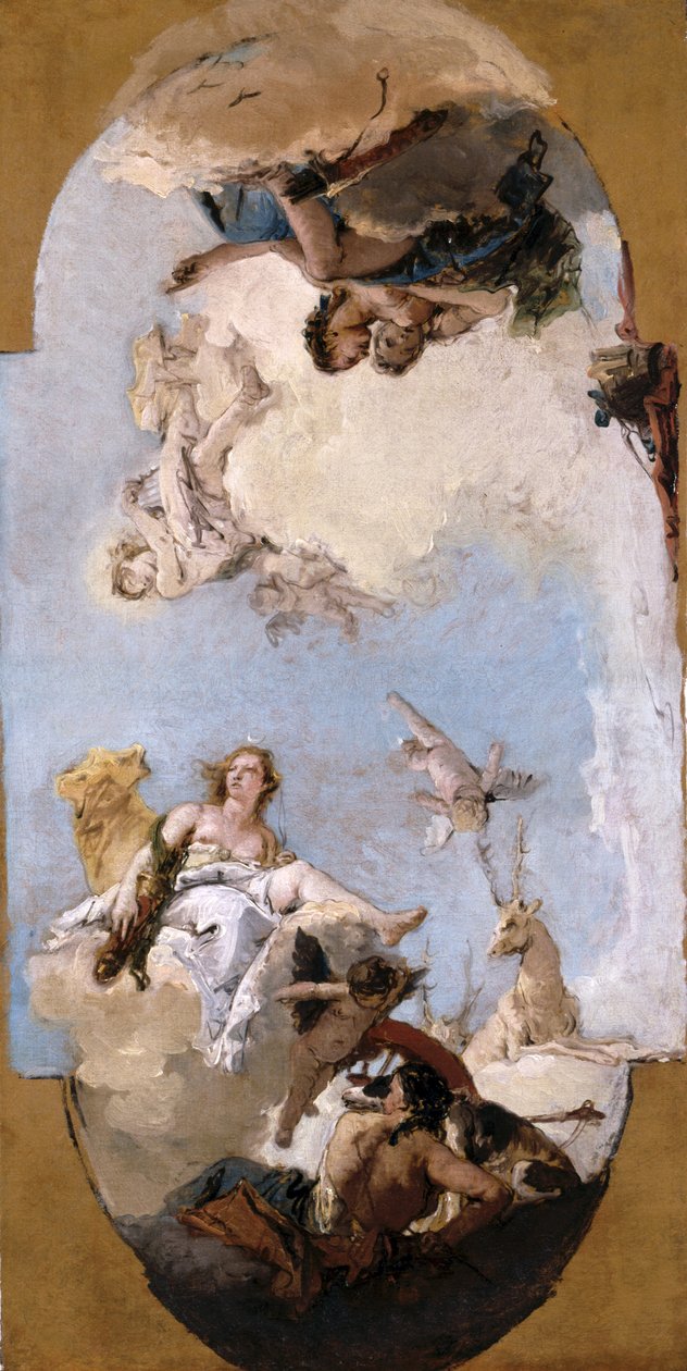 Diana, Apollo ja nymfit tekijältä Giovanni Battista Tiepolo