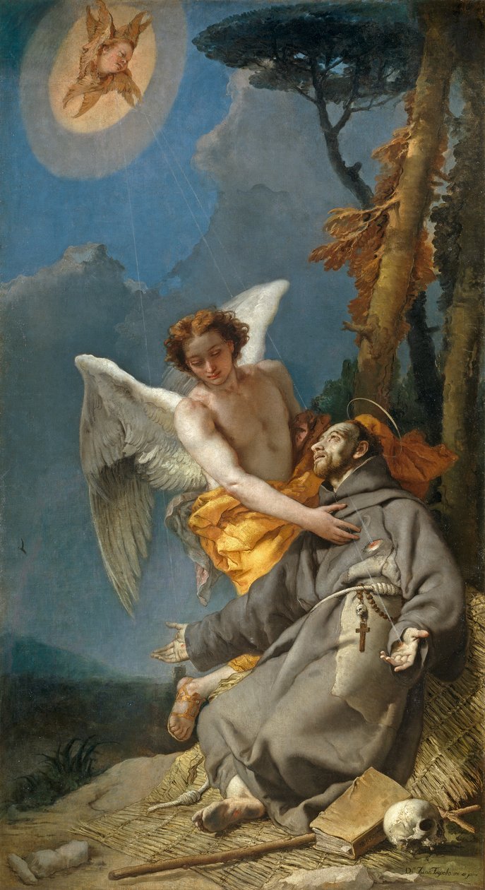 Estigmatización de San Francisco de Asís tekijältä Giovanni Battista Tiepolo