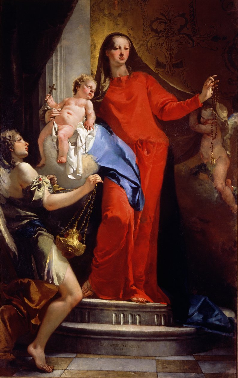 Ruusukon Madonna tekijältä Giovanni Battista Tiepolo