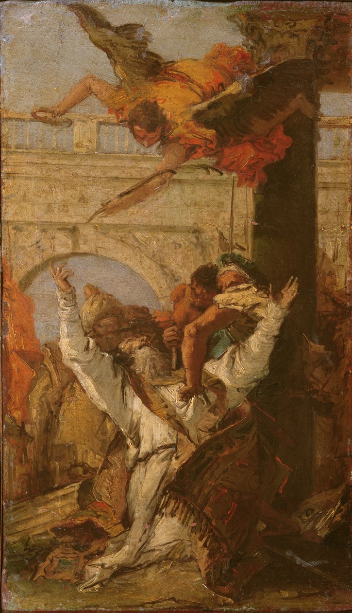 Bergamon piispan Pyhän Johanneksen marttyyrikuolema tekijältä Giovanni Battista Tiepolo