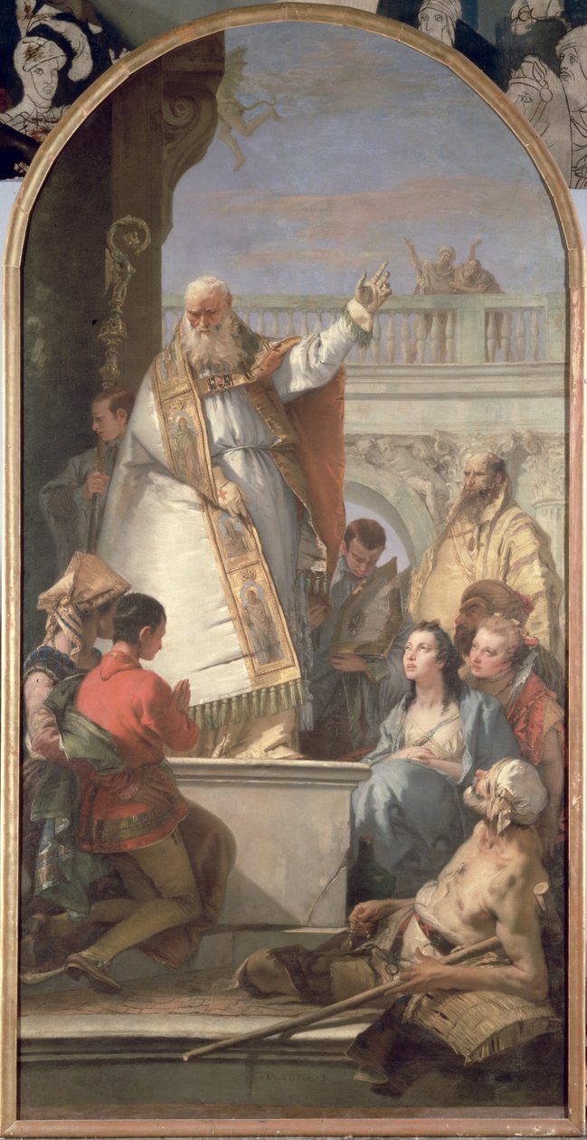 Pyhän Patrickin ihme, n. 1746 tekijältä Giovanni Battista Tiepolo