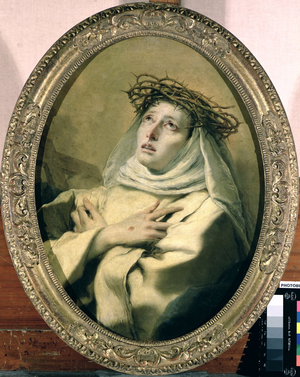 Pyhä Katariina Siena (1347-80), n. 1746 tekijältä Giovanni Battista Tiepolo