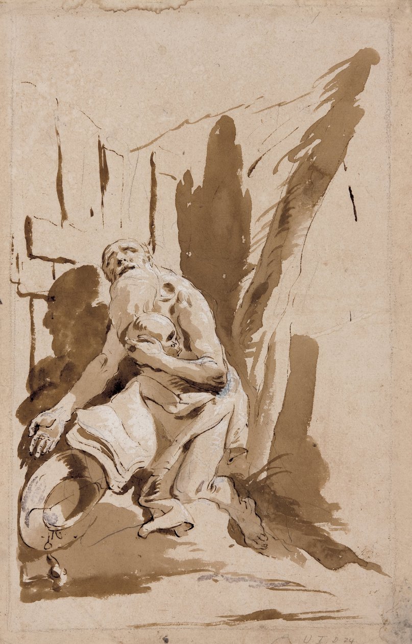 Pyhä Jerome tekijältä Giovanni Battista Tiepolo