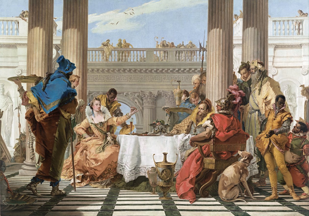 Kleopatran juhla tekijältä Giovanni Battista Tiepolo