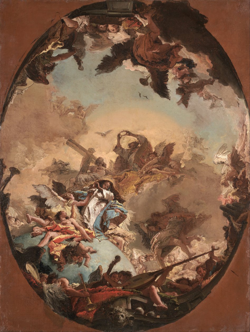 Neitsyt kruunajaiset tekijältä Giovanni Battista Tiepolo