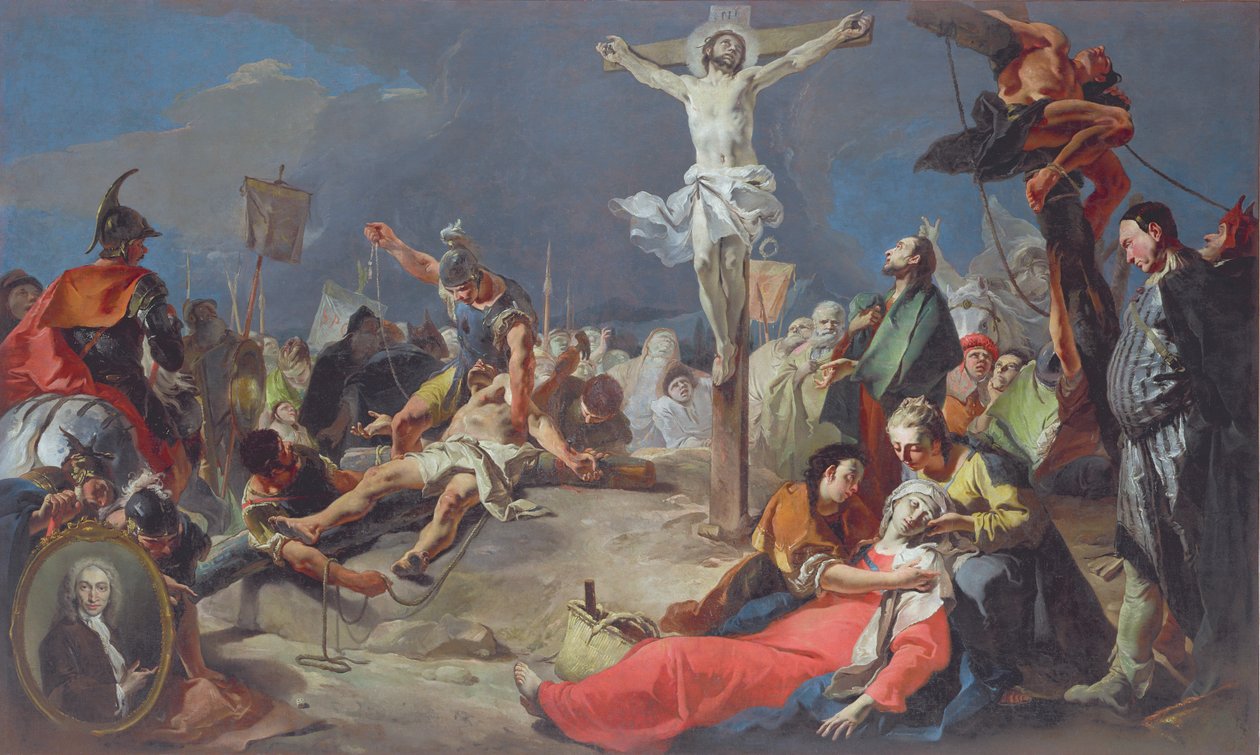 Ristiinnaulitseminen, 1724-25 tekijältä Giovanni Battista Tiepolo