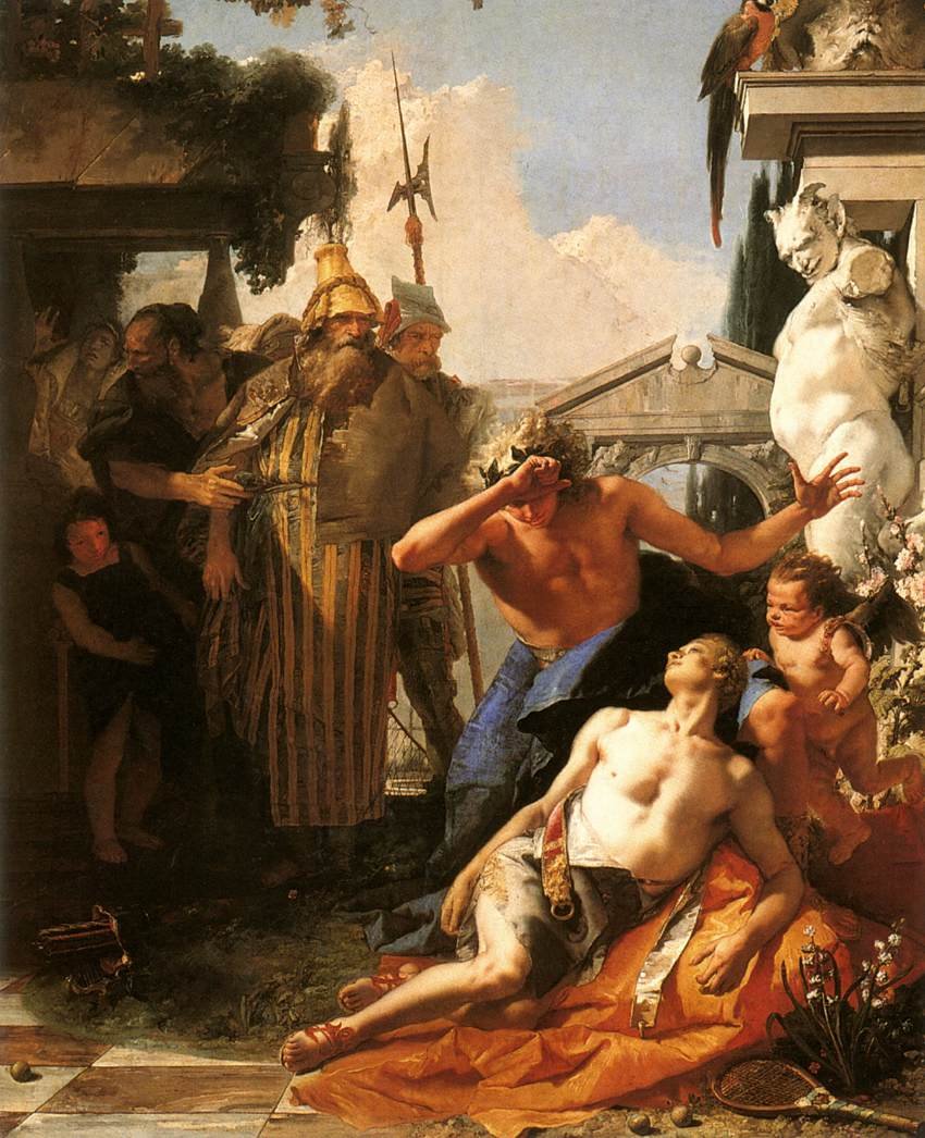 Hyasintin kuolema tekijältä Giovanni Battista Tiepolo