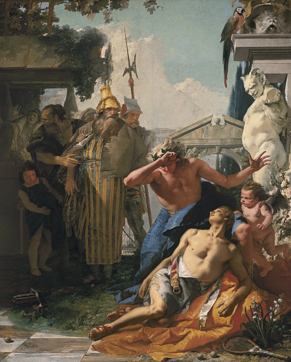 Hyacinthusin kuolema tekijältä Giovanni Battista Tiepolo