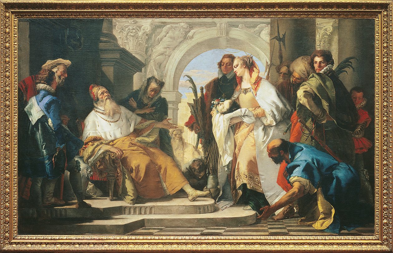 Crotta -perheen suojeluspyhimykset tekijältä Giovanni Battista Tiepolo