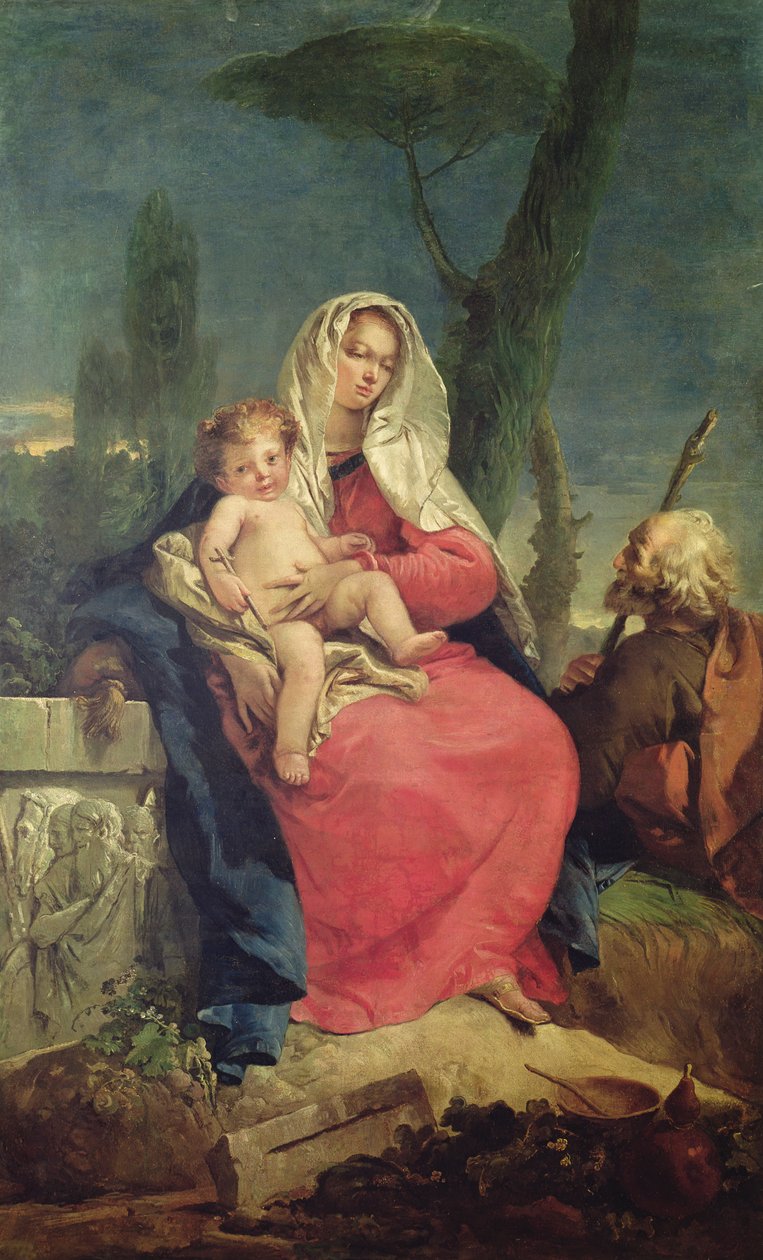 Loput lennossa Egyptiin tekijältä Giovanni Battista Tiepolo