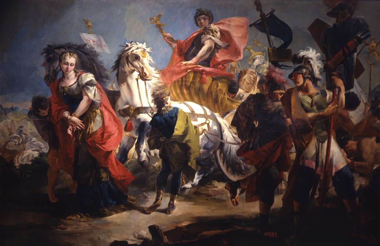 Trionfo di Aureliano tekijältä Giovanni Battista Tiepolo