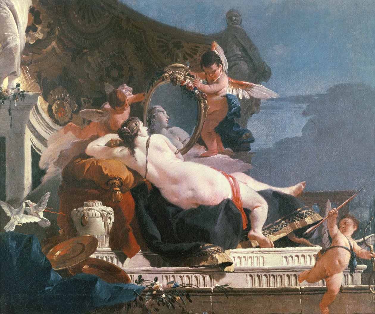 Venus peilin kanssa tekijältä Giovanni Battista Tiepolo