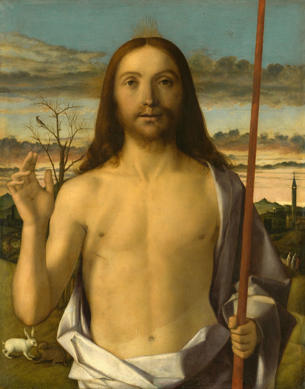 Kristuksen siunaus tekijältä Giovanni Bellini