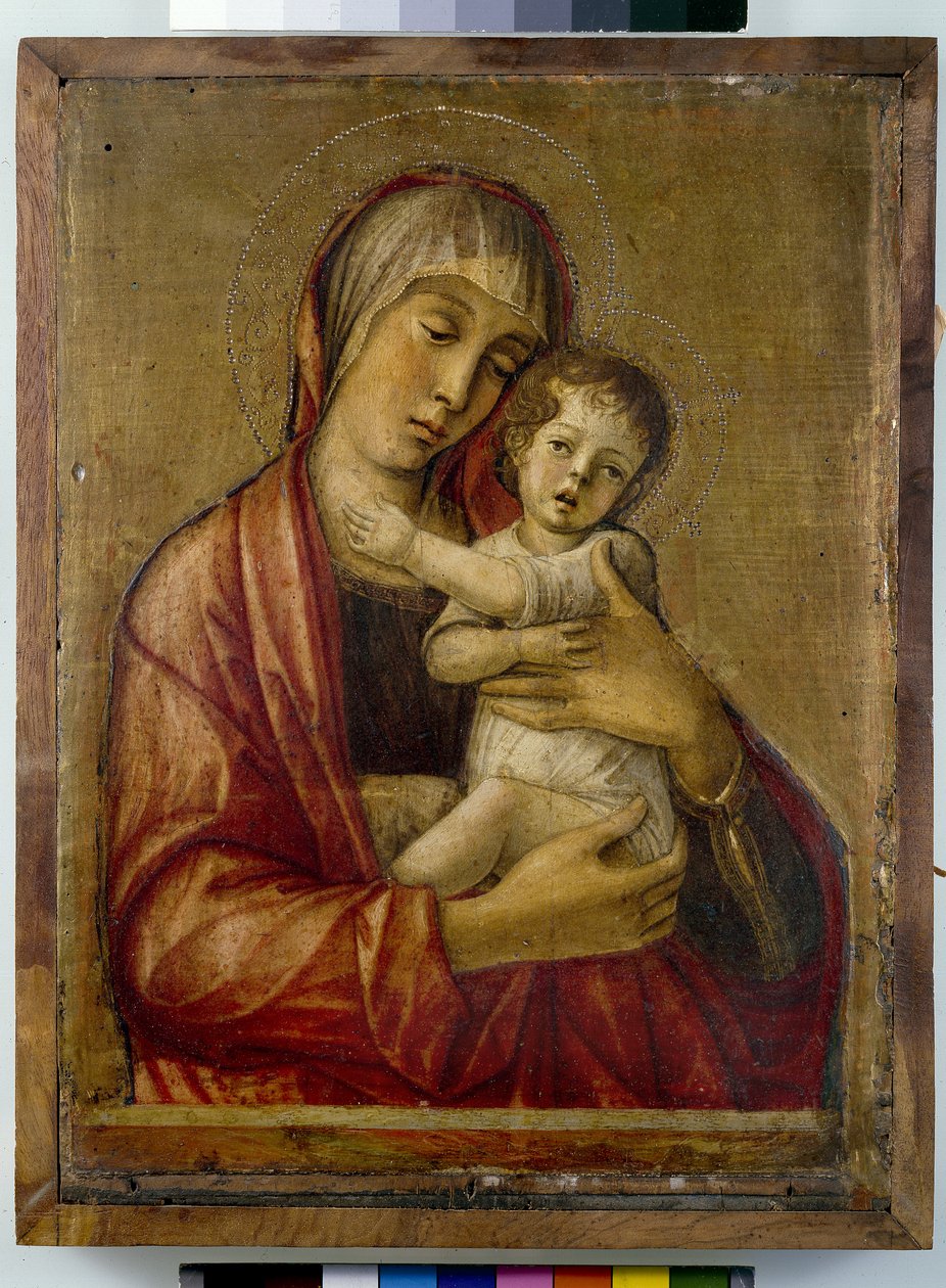 Madonna ja lapsi (tempera paneelissa) tekijältä Giovanni Bellini