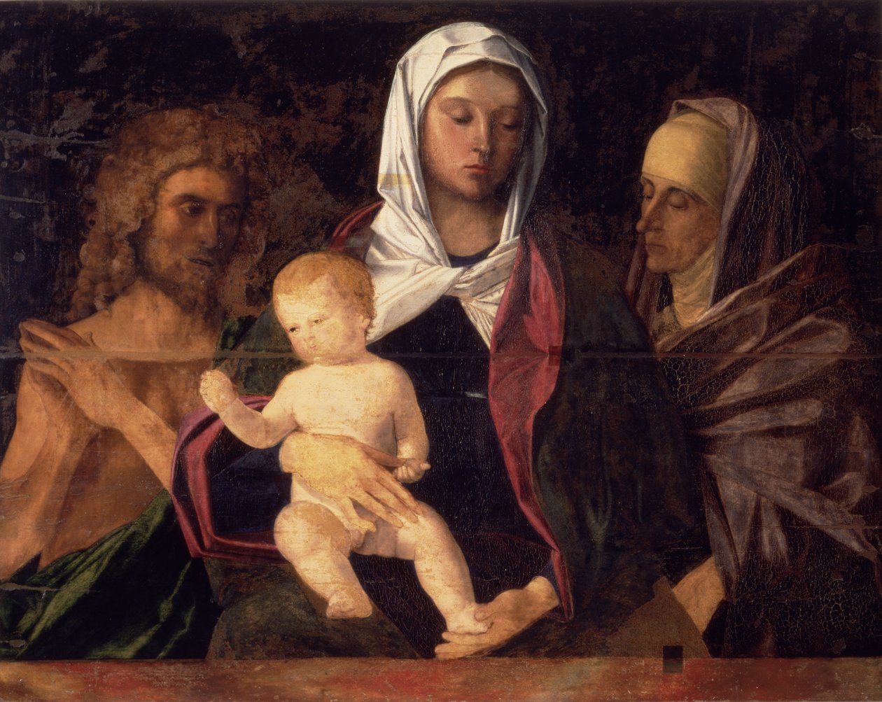 Madonna ja lapsi Pyhän Johannes Kastajan ja Pyhän Annan kanssa (paneeli) tekijältä Giovanni Bellini